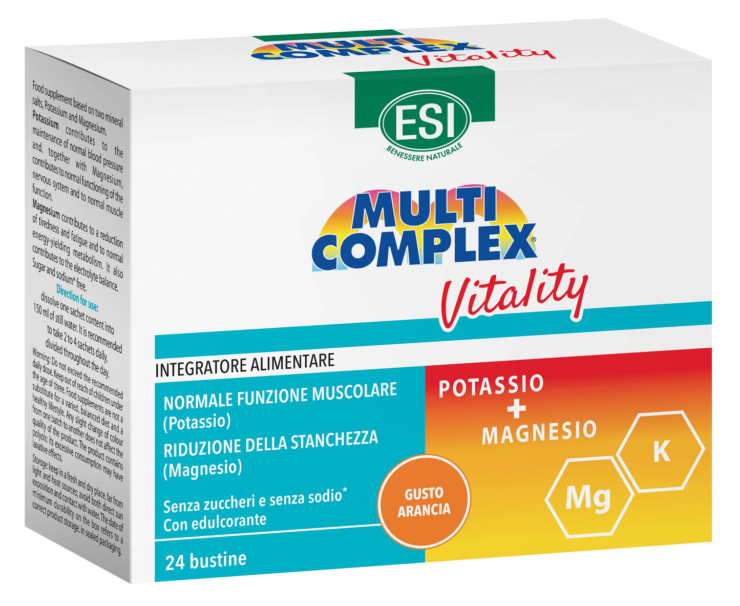 ESI MULTICOMPLEX® Vitality – POTASIU + MAGNEZIU x 24 plicuri
