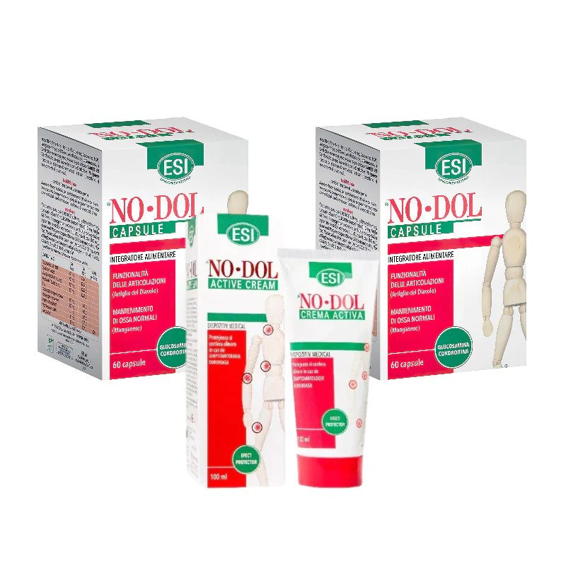 ESI Pachet Activ: 2 + 1 No Dol Capsule si No Dol Crema Activa Reducere