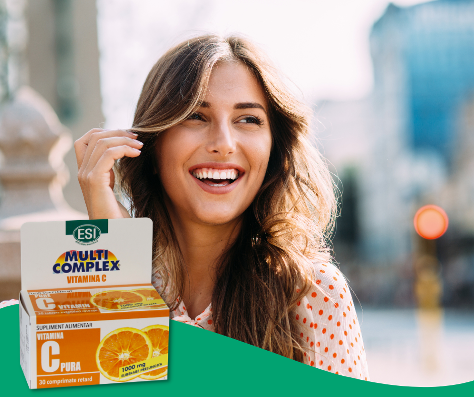 ESI Vitamina C 1000 mg cu eliberare prelungită, 30 cps