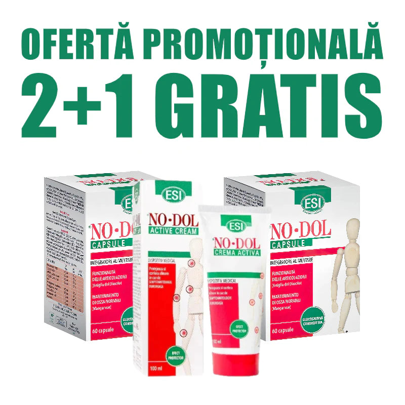 ESI Pachet Activ: 2 + 1 No Dol Capsule si No Dol Crema Activa Reducere