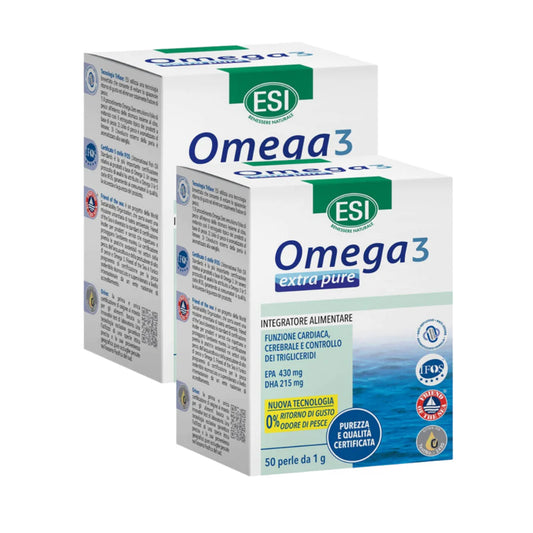 ESI Pachet Esential: Omega 3 Extra Pure x 50 capsule - Ofertă Specială 2 Cutii Reducere 10%